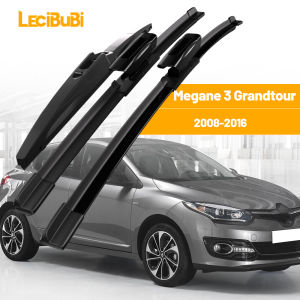 1 Bộ Renault Megane 3 Grandtour 2008-2016 Lưỡi Gạt Nước Kính Chắn Gió Phía Trước Và Phía Sau Cao Su Gạt Nước Kính Chắn Gió Màu Đen Dung Sai Nhiệt Độ -40 ℃ Đến +70 ℃