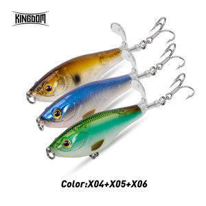 KINGDOM | Kingdom Propeller Pencil Fishing Lure 90mm 11g 110mm 17g Popper Whopper Plopper Stickbait Artificial Lure For Bass Pike Fishing