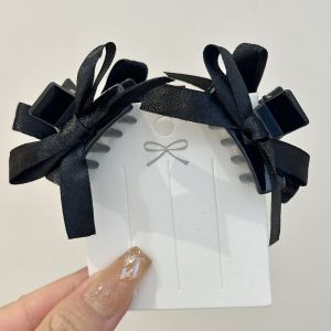 Internet Celebrity Princess Hairstyle Bows Elegant Small Jaw Clip 2024 New Arrival Sweet Hair Clip Forehead Bangs Side Clip Hair Accessories