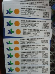 obral nomor cantik XL tripel nocan triple 000