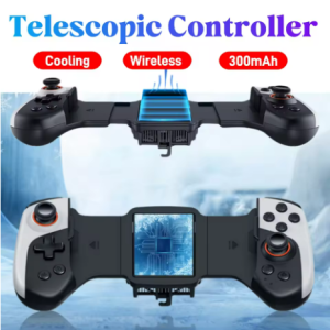 JK02 2 in 1 Telescopic Gamepad Controller Semiconductor Radiator Game Cooler Handle For IOS/Switch/Android Mobile Phone Gaming