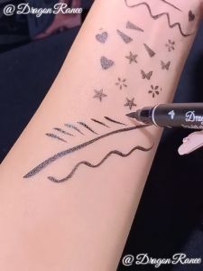 อายไลเนอร์ 1แท่ง 2 แบบ กันน้ำ กรีดตา เครื่องสำอางสำหรับดวงตา แต่งหน้า ความงาม Liquid Double Eyeliner Makeup Halloween