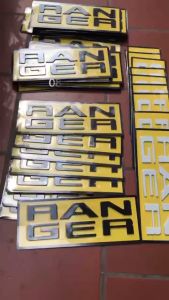 Chữ nổi Ranger dán thùng xe Ford Ranger 2023 -2025. Chữ Ranger nổi dán bửng xe Ford Ranger (Chuẩn zin form ranger 2023+)