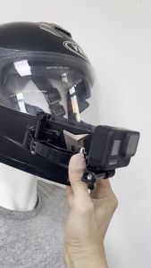 For GoPro Action Camera Helmet Curved Extension Arm Set with Rotary Connection Screw Mount Holder