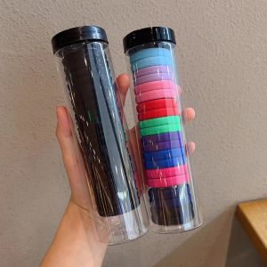 ยางรัดผมหนาสำหรับผู้หญิง ยางยืดทนทาน ยางรัดผมหางม้าสูง วัสดุอื่นๆ สไตล์เกาหลี ใหม่ล่าสุด ไม่ติดเพชร