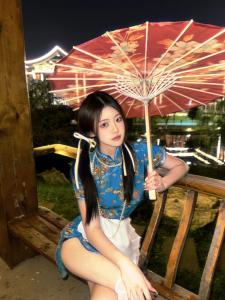 New Chinese Style Cheongsam Dress Halloween Christmas Cosplay Uniform Short Sleeve Maid Uniform Short Cheongsam Daily Wear