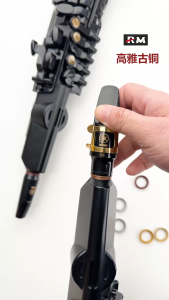 Gold and Silver Series YAMAHA YDS-150/120/128C Digital Saxophone Mouthpiece Neck Wrapper Digital Wind Instrument Accessories Protective Air Inlet Stable Mouthpiece