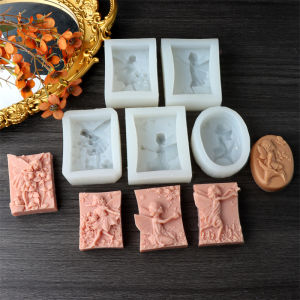 Flower Fairy Soap Mold Butterfly Fairy Spirit Silicone Mold DIY Handmade Soap Bath Bomb Plaster Resin Molds