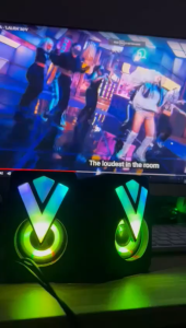 Usb Speaker Rgb Led Light Laptop Desktop Tv Stereo Mini Pc Speaker Aux 3.5mm for Gaming Computer Pc Laptop Phone Tablet