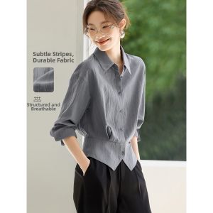 MOHANYIMEI | French Style High-End Workwear Ladies Shirt