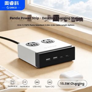 ORICO | New Standard Multi-function Socket Desktop Power Strip with Multiple Outlets and USB Ports