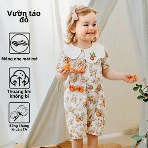 Ou Yun | Bodysuit Tàu Cotton Tay Ngắn Cho Bé