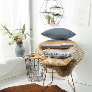 45x45เซนติเมตร/50x50เซนติเมตร/60x60เซนติเมตรลายพิมพ์โซฟาปลอกหมอนตกแต่งบ้านกลางแจ้งกันน้ำและป้องกันรังสียูวีปลอกหมอนอิงนอร์ดิกแฟชั่น Ins ม