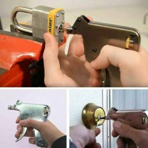 Alat gun lock pembuka gembok