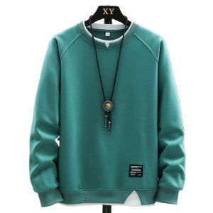 Rộng Rãi Fit Long Tay Cổ Tròn Áo Nỉ Áo Sweatshirt Mỹ Thời Trang Áo Thun Nam Thương Hiệu Mùa Xuân Mùa Thu Thời Trang Sành Điệu Thanh Niên Thoải Mái Áo