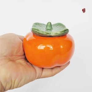 Creative Ceramic Pomegranate Pen Wash Stand Water-Filled Ink Storage Beautiful Calligraphy Accessories Chinese Traditional Stationery