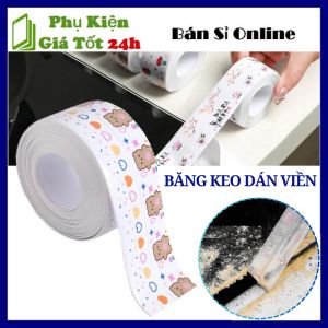 Băng Keo Họa Tiết Dán Viền Bồn Rửa Bếp Ga Toilet Chống Thấm  Chống Nấm Mốc Tiện Dụng - Băng Keo Chống Thắm Dán Viền Cạnh Bếp  Bồn Rửa  Phòng Tắm Bồn Tắm Cao Cấp - Băng Tự Dính Chống Nước Decal Dán Tường Cho Phòng Tắm Nhà Bếp