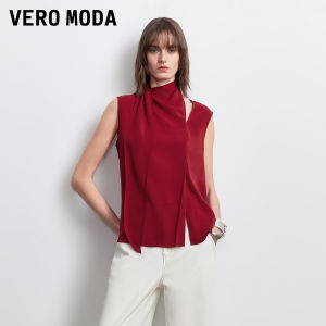 Vero Moda | New Arrival Summer Acetate Ribbons Pure Color Sleeveless Top