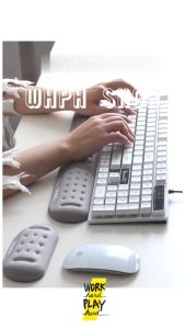 พร้อมส่งที่ไทย* ที่รองข้อมือ ที่รองข้อมือคีย์บอร์ด memory foam บรรเทาอาการเจ็บข้อมือ งานส่งออกขายบน Amazon