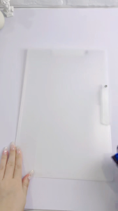 Long Double Rotating Folder Pocket  File Portfolio Waterproof PP Writing Document Organizer 22*36CM