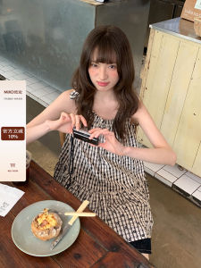 Thiết Kế Áo Dây Gingham Độc Đáo Không T Tay