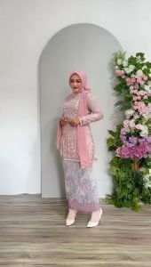 SET KEBAYA MODERN TERBARU ROSALIA BATIK / KEBAYA TILE MEWAH / KEBAYA PESTA TERBARU ELEGAN