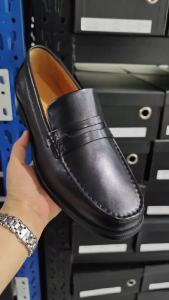 Mens Calf Leather Loafers Breathable Slip-On Casual Moccasins Cowhide Shoes Comfortable Fashion Footwear for Everyday Use
