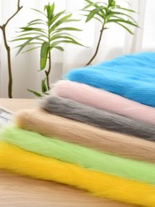 Vải Nhung Dài 5cm Lông Cáo Giả Vải Thảm DIY Vải Tự Làm Vải Lông Thú Vải Lông Thú Tai Thỏ Trang Phục Hóa Trang Phụ Kiện
