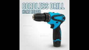 Electric Drill Screwdriver Kit Cordless Power Tool Set Portable Multi Purpose Electric Hand Drill with Accessories for Home DIY