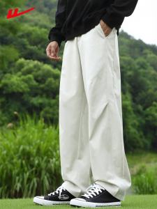 Warrior | Straight Legged Mens Casual Pants Loose Fit Wide Leg Trousers