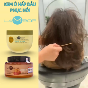 Kem Ủ Tóc Hấp Dầu Lambor 500ml Phục Hồi Tóc Hư Tổn Dưỡng Ẩm Sâu Giảm Gãy Rụng Suôn Mượt Chuẩn Salon  Chính Hãng.