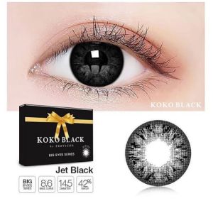 Softlens X2 Koko Jet Black 14.5 mm Normal & Minus ( -0.50 s/d -10.00 ) By Exoticon