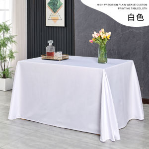 Modern Simple Style Tablecloth Outdoor Advertising Promotion Table Meeting Table Printed Logo Rectangular Dining Tablecloth