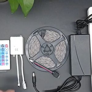 Lampu Led Strip RGB Lampu Hias RGB 5M Warna Warni Adaptor Remote Lampu Hias Nyala Lampu Atetik Tumbler Dinding