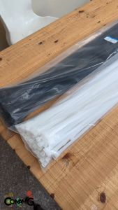 เคเบิ้ลไทร์แบบยาว1เมตร 1.2เมตร 1.5เมตร สายรัดพลาสติก แพ็ค50-100เส้น สีดำ สีขาว สายรัดพลาสติก 1 เมตร - Lazada