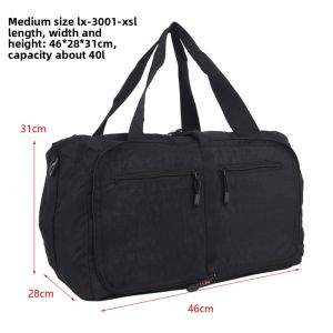 Heyi Waterproof Nylon Folding Travel Bag Lightweight Portable Large Capacity Storage Bag Handbag for Travel Candy Color  Style