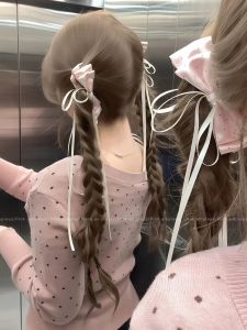 PINK EMPRESS | Ballet Style Pink Ribbon Bow Hair Clip