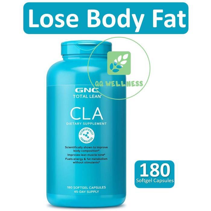 👍GNC Total Lean CLA 90/180 Capsules, Conjugated Linoleic Acid to improve body composition tone lean muscle lose body fat
