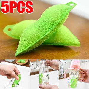 5PCS Pea Cleaning Sponge Kitchen Cup Cleaning Brush Coffee Drink Glass Bottle Cleaner Brush Cup Scrubber Cleaning Gadgets Sponge For Showering Soap Sponge Sanding Sponge - Lazada
