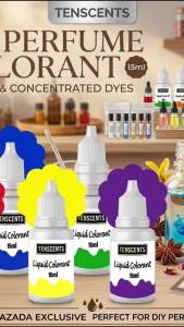 LIQUID COLORANT DYE Water Soluble 15ml 30ML 50ML for DIY Perfume Soap Dishwashing Sanitizer Body Wash - Water Based High Concentrated Colors