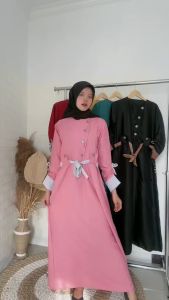 Baju Gamis Lunaya Dress L & XL: Baju Gamis Berkualitas Tinggi