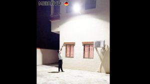 MEIANVU Solar Street Lights Outdoor - 1500W Solar Parking Lot Light Dusk to Dawn Solar Lamp IP67 Waterproof Solar Flood Light with Remote Control for Garden Yard Road