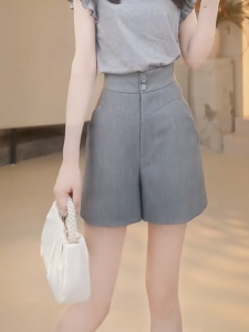 MANMI | Quần Shorts Thời Trang Hè Cao Thun Ôm Sơ Mi