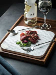 Commercial Ceramic Square Plate Sushi Plate Western Cuisine Hotel Dining Plate Cooking Utensils Subcategory Serving/Baking