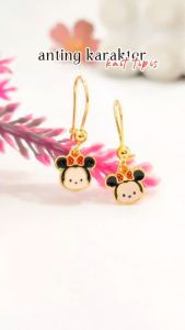 Anting Anak Karakter Lucu AA 018 Lapis Emas Gold