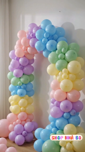 Set 50 Bóng Bay Màu Pastel Màu Macaron 5 Inchs 13 cm Nhà Bo Bong Bóng Cao Su Trang Trí Tiệc Tùng