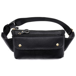 Royal Bagger Chest Bag Waist Packs For Men Genuine Cow Leather Shoulder Sling Bags Fashion Cool Crossbody Bags Business