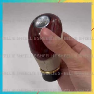 Universal Manual Car Shift Knob Gear Knob Type R Wood Design 9.5cm Automobile Shift Stick Knob