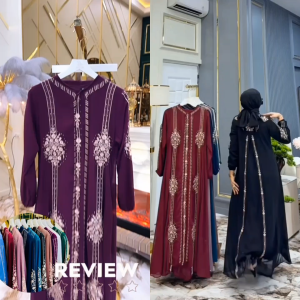 ZIFA FASHION // COD // AMIRA DRESS+HIJAB PASHMINA // GAMIS SET CRUTY BORDIR AKSEN PAYET TABUR TERBARU // GAMIS BORDIR PAYET TABUR DEPAN BELAKANG KEKINIAN // GAMIS PESTA KONDANGAN TRENDY // ARABIAN GAMIS WARNA BORDIR // SIAP KIRIM // SIZE M L XL XXL // *AR