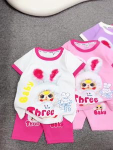 Bộ quần áo bé gái baby three 4 mầu áo phông và quần legging 10-30kg XHN1660